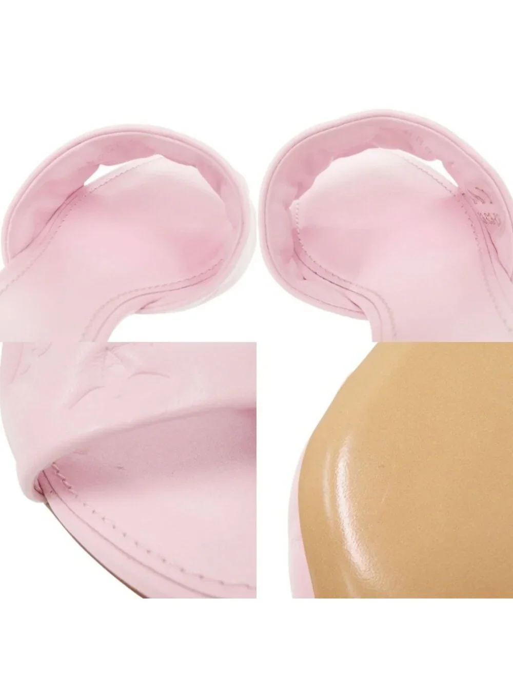 Louis Vuitton Revival Line Monogram Leather Pink Mules